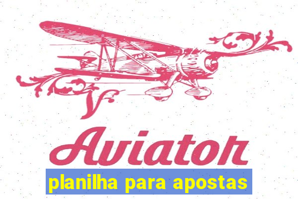 planilha para apostas